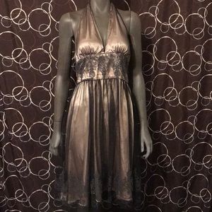 Adriana Papell cocktail halter dress sz 10